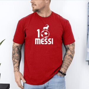 Lionel Messi Heat Pressed Graphic Tee | Men’s Soccer Shirt S-2XL